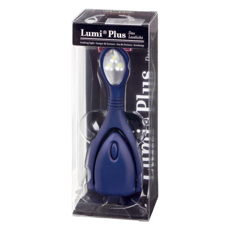 Leeslamp Lumi Plus, in middernachtblauw, van Moses