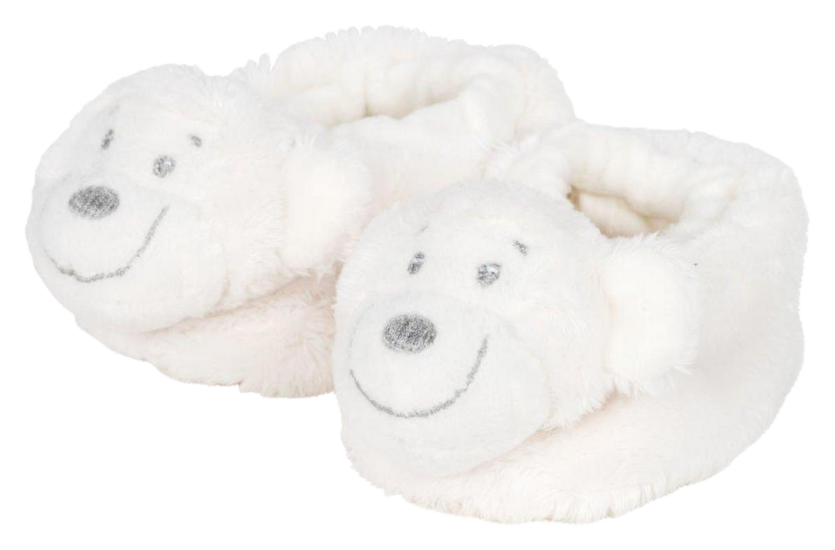 Witte Pluche Apenpantoffels met Apenkop