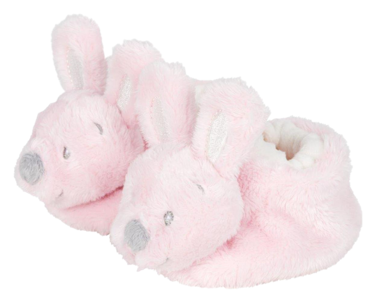 Roze pluche apenpantoffels met apenkop