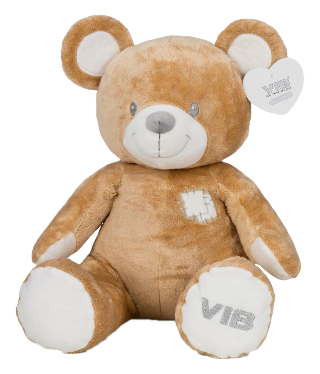 Plush Bear Sitting Light Brown 60cm