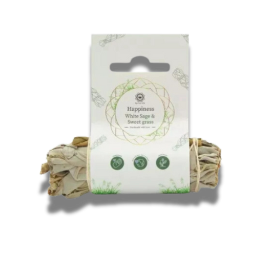 Happiness Sage & Sweetgrass Smudge Stick