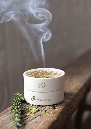 Incense bowl - bowl made of ceramic with iron, Moses Verlag