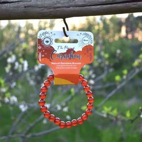 Carnelian kralen armband