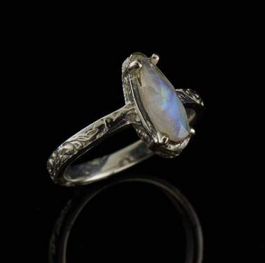 MAANSTEEN CHECKER FILIGRAIN RING