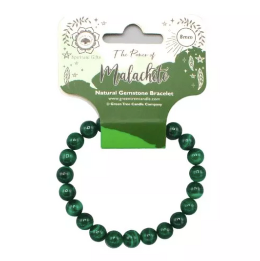 Armband van malachietkralen