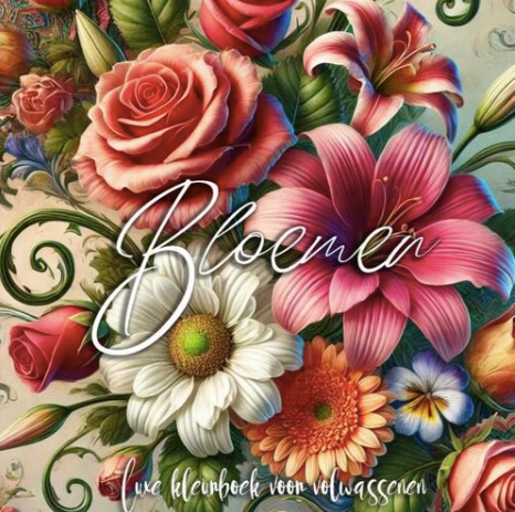 Luxe Bloemen Kleurboek voor Volwassenen (Hardcover)